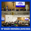 Resumo da 10ª Sessão Ordinária da Câmara Municipal de Nilópolis, realizada na tarde desta Quarta-feira (20/03/2024).