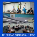 Resumo da 16ª Sessão Ordinária da Câmara Municipal de Nilópolis, realizada em 13/04/2022.