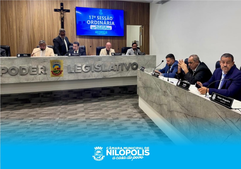 17ª Sessão Ordinária Do 2º Ano Da 20ª Legislatura Câmara Municipal de Nilópolis (20/04/2026).
