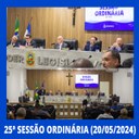 Resumo da 25ª Sessão Ordinária da Câmara Municipal de Nilópolis, realizada na tarde desta Segunda-feira (20/05/2024).