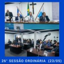 Resumo da 26ª Sessão Ordinária da Câmara Municipal de Nilópolis, realizada em 23/05/2022.