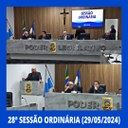 Resumo da 28ª Sessão Ordinária da Câmara Municipal de Nilópolis, realizada na tarde desta Quarta-feira (29/05/2024).