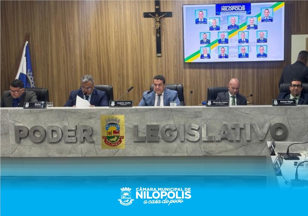 33ª Sessão Ordinária da 20ª Legislatura Câmara Municipal de Nilópolis (23/06/2025).