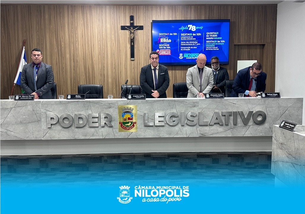 38ª Sessão Ordinária da Câmara Municipal de Nilópolis – 11 de Agosto de 2025.