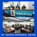 A 38ª Sessão Ordinária foi a última antes do recesso parlamentar. A próxima Sessão está marcada para o dia 02 de agosto, após o cumprimento do recesso.