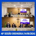 Resumo da 40ª Sessão Ordinária da Câmara Municipal de Nilópolis, realizada na tarde desta Quarta-feira (14/08/2024)