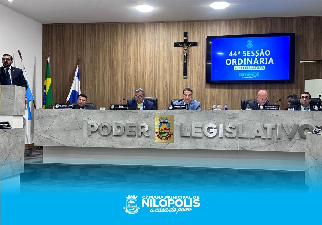 44ª Sessão Ordinária da Câmara Municipal de Nilópolis – 01 de Setembro de 2025.