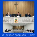 Resumo da 47ª Sessão Ordinária da Câmara Municipal de Nilópolis, realizada em 12/09/2022.