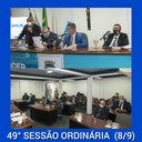 Resumo da 49ª Sessão Ordinária da Câmara Municipal de Nilópolis, realizada na manhã desta quarta-feira (08/09).