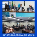 Resumo da 51ª Sessão Ordinária da Câmara Municipal de Nilópolis, realizada na manhã desta quarta-feira (15/09).
