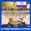 Resumo da 56ª Sessão Ordinária da Câmara Municipal de Nilópolis, realizada na tarde desta Segunda-feira (14/10/2024)