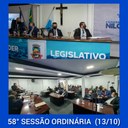 Resumo da 58ª Sessão Ordinária da Câmara Municipal de Nilópolis, realizada na manhã desta quarta-feira (13/10/2021).