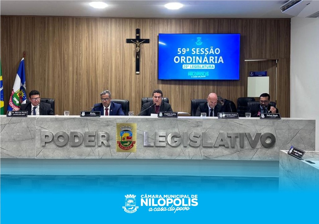 59ª Sessão Ordinária da Câmara Municipal de Nilópolis – 22 de Outubro de 2025.