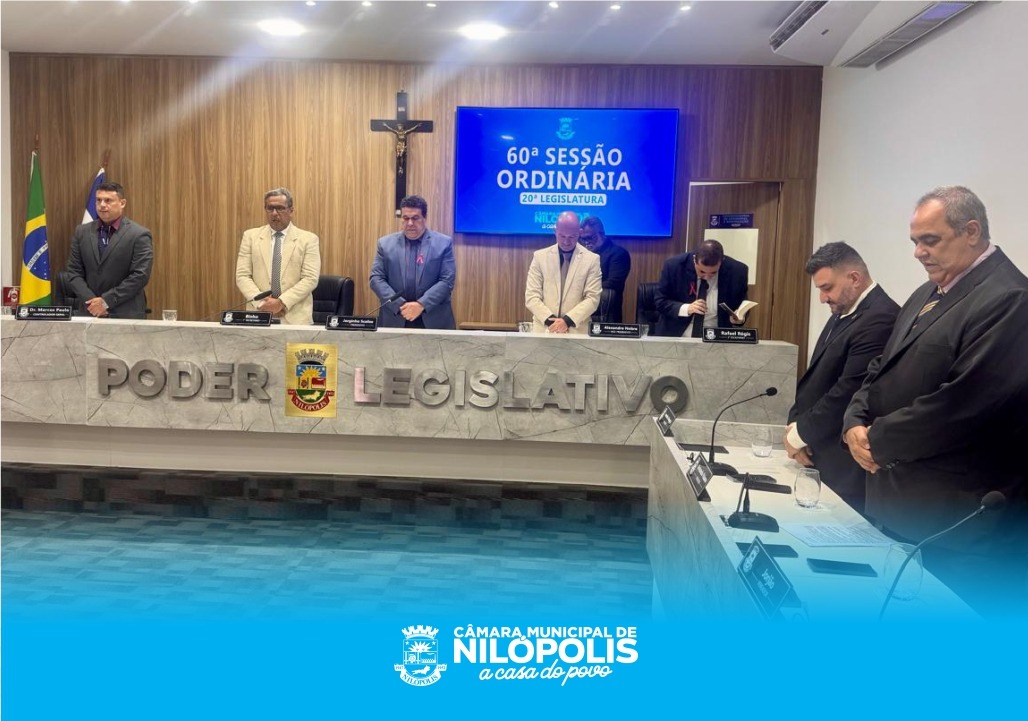 60ª Sessão Ordinária da Câmara Municipal de Nilópolis – 27 de Outubro de 2025.