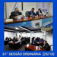 61ª Sessão Ordinária (25/10/2021)