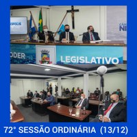 72ª Sessão Ordinária (13/12/2021)