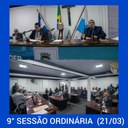 Resumo da 9ª Sessão Ordinária da Câmara Municipal de Nilópolis, realizada em 21/03/2022.