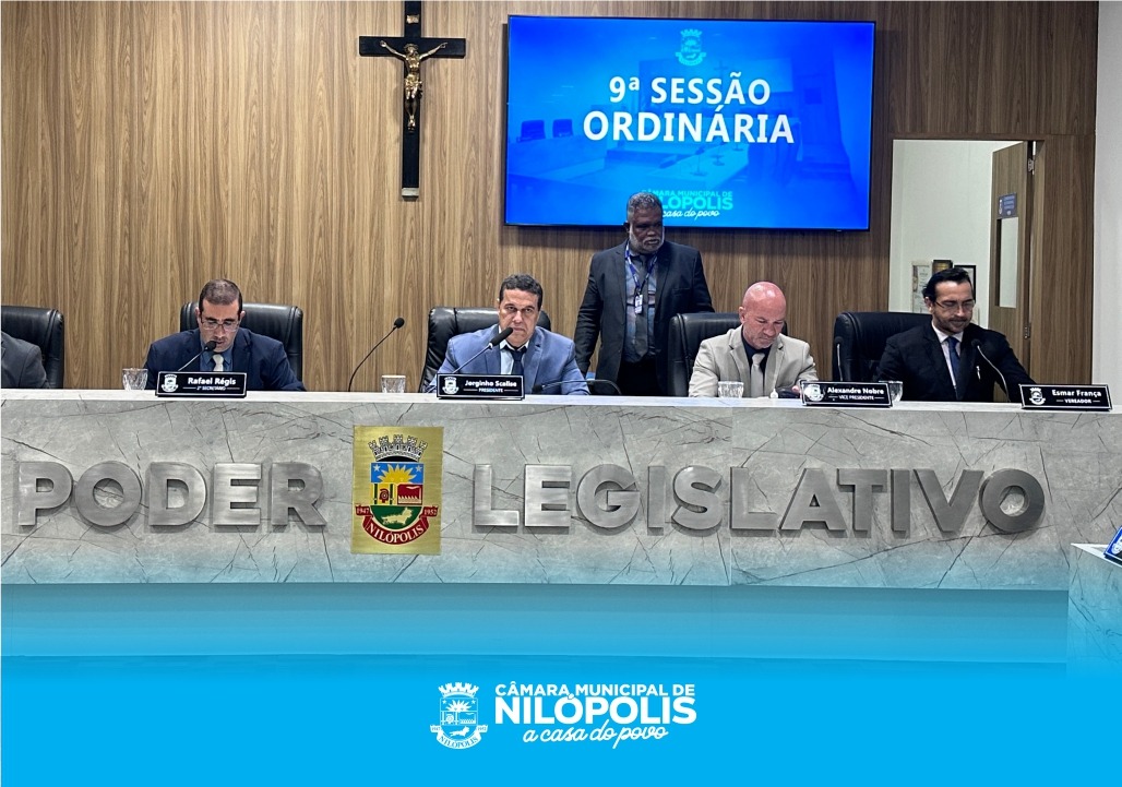 9ª Sessão Ordinária Do 2º Ano Da 20ª Legislatura Câmara Municipal de Nilópolis (23/03/2026).