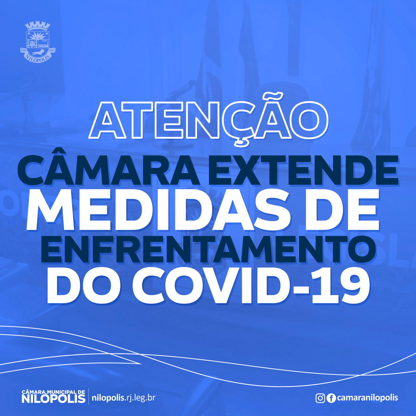 Câmara extende medidas para enfrentamento do COVID-19