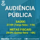 As duas Audiências acontecerão em datas e horários diferentes. Leia na matéria: