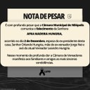 É com profundo pesar que a Câmara Municipal de Nilópolis comunica o falecimento da Senhora
AFRA MADEIRA HUNGRIA.