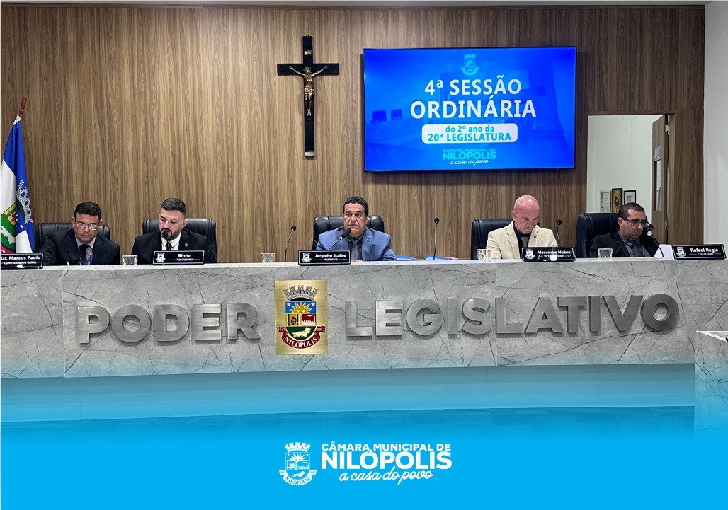 Quarta Sessão Ordinária Do Segundo Ano Da 20ª Legislatura Câmara Municipal de Nilópolis (04/03/2026).